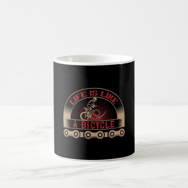 Taza De Café Bicicleta - La vida es como una bicicleta (Centro)