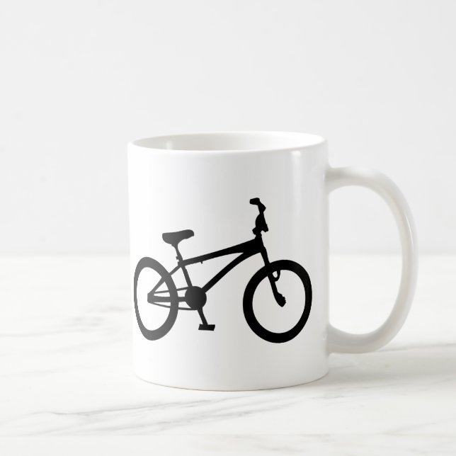 Taza De Café bicicleta negra del bmx (Derecha)