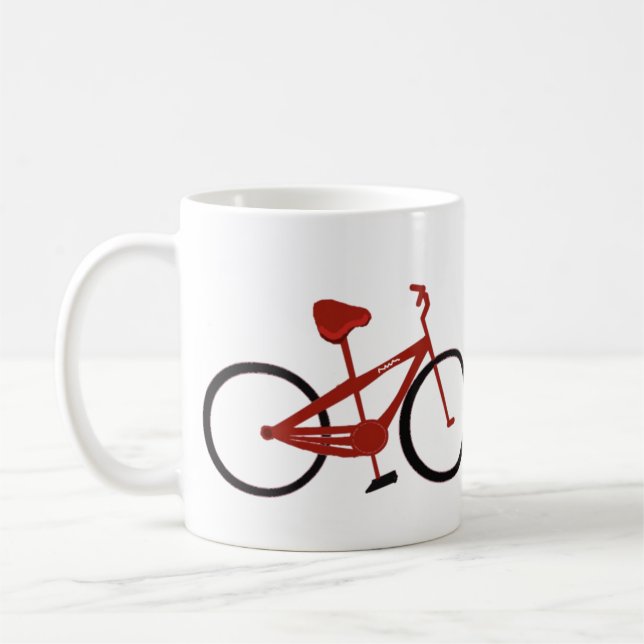 Taza De Café Bicicleta Roja (Izquierda)