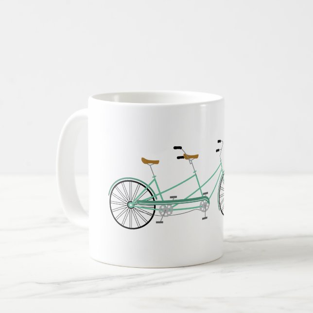 Taza De Café Bicicleta tándem (Anverso izquierdo)