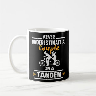 Taza De Café Bicicleta Tandem Ciclismo Bicicleta para dos perso