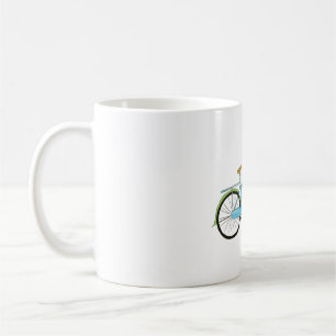 Taza De Café Bicicleta y flores