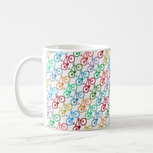 Taza De Café Bicicletas de color (Izquierda)