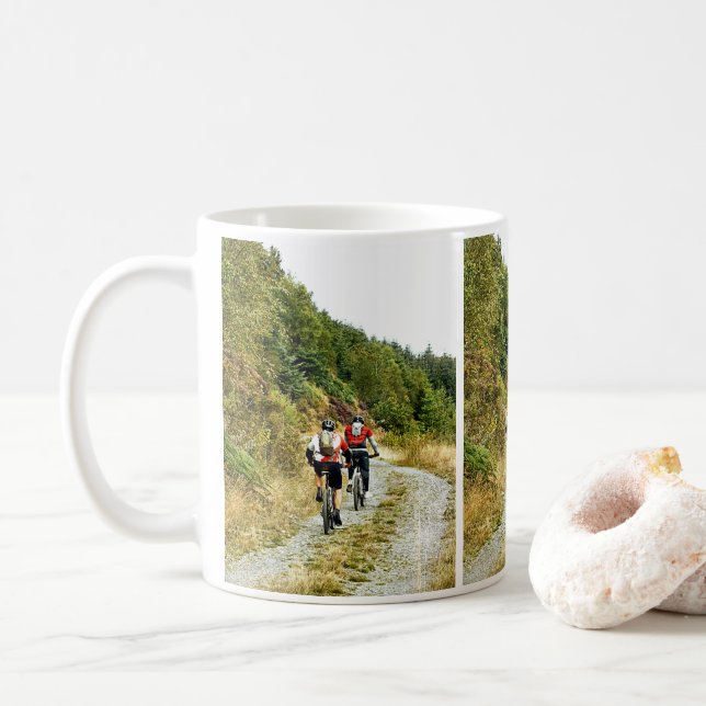TAZA DE CAFÉ BICICLETAS DE MONTAÑA (Con donut)