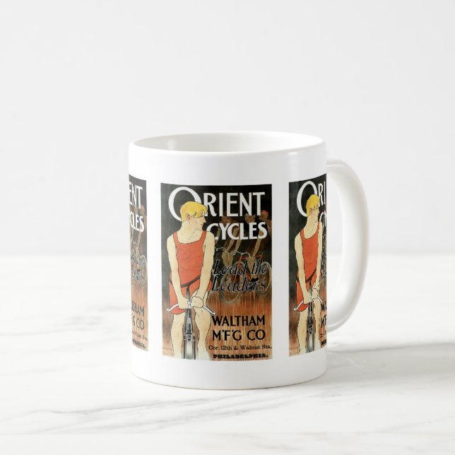 Taza De Café Bicicletas Orientales Bicicletas Y Café Mug (Anverso derecho)