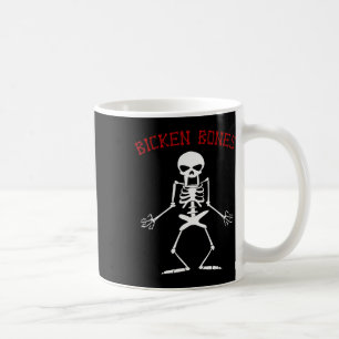 Taza De Café Bicken Bones Skeleton Halloween Funny Bones Love W
