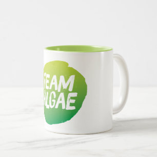 Taza de café bicolor del equipo Algas