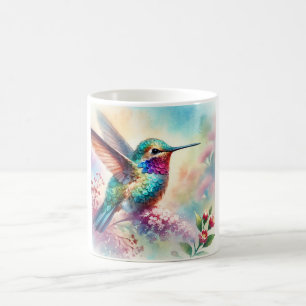 Taza De Café Bicolor Hummingbird 171024AREF131 - Watercolor