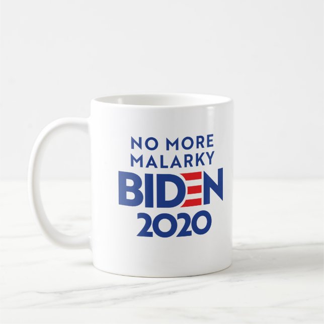 Taza De Café BIDEN 2020 - No más Malarky (Izquierda)