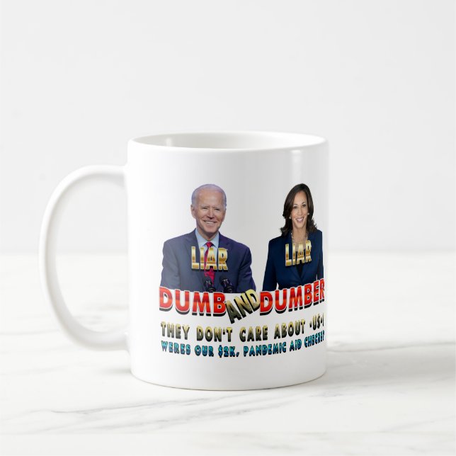 Taza De Café Biden Harris Dumb & Dumber (Izquierda)