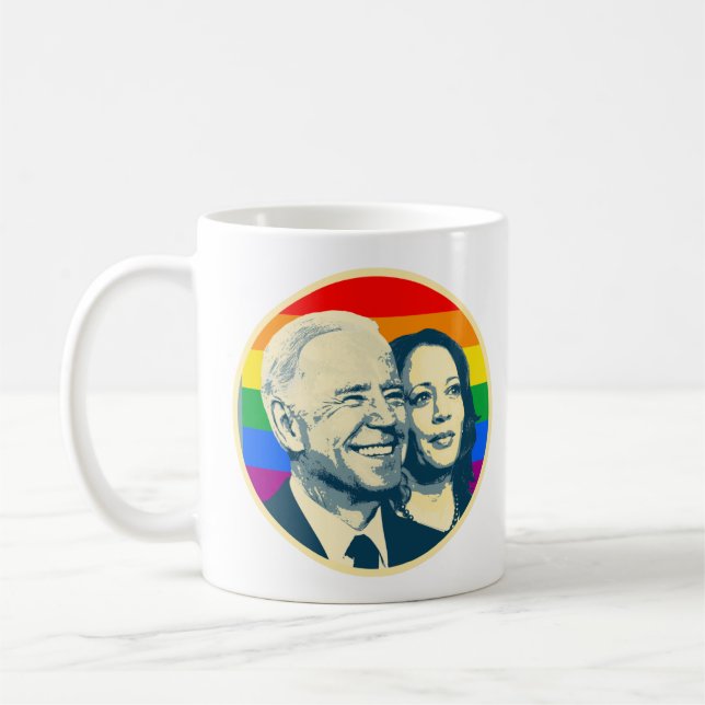 TAZA DE CAFÉ BIDEN HARRIS ORIDE BADGE GRARGE (Izquierda)