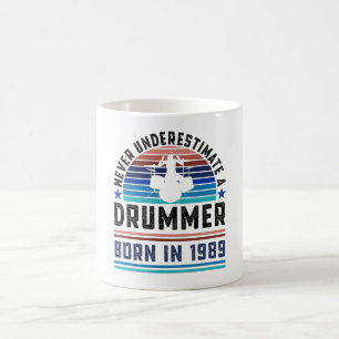 Taza De Café Bidón nacido en 1989 40º cumpleaños regalo de tamb