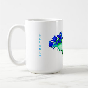 Taza De Café Bielorrusia Б е л а у с snin Flower Coffee Cup