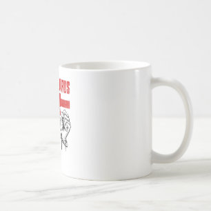 Taza De Café BIELORRUSIA LIBRE Pogonya Bandera Bielorrusia Whi