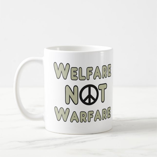 Taza De Café Bienestar, no guerra (Izquierda)
