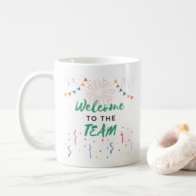 Taza De Café Bienvenida a la bienvenida de trabajo de nuevo emp (Con donut)