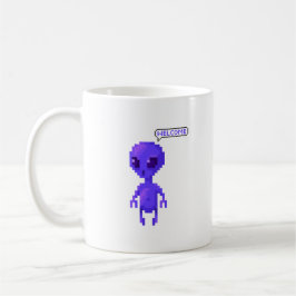 Taza De Café Bienvenida Alien Píxel Gamer