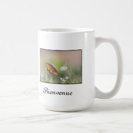 Taza De Café Bienvenida de mariposas Reina