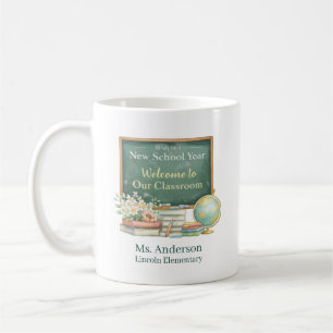 Taza De Café Bienvenida Personalizada a Nuestro Maestro de Aula