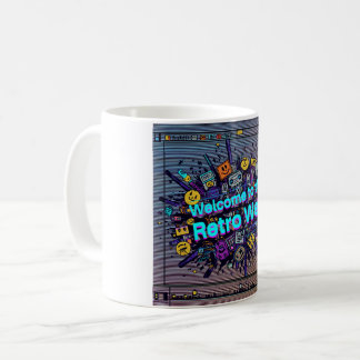 Taza De Café Bienvenido a la web retro