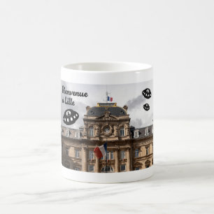 Taza De Café Bienvenido a Lille. Los ovnis te dan la bienvenida