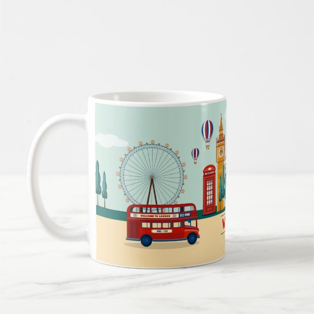 Taza De Café Bienvenido a Londres (Izquierda)