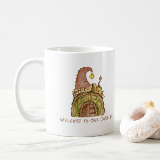 Taza De Café Bienvenido a Nuestro Castillo en una 
