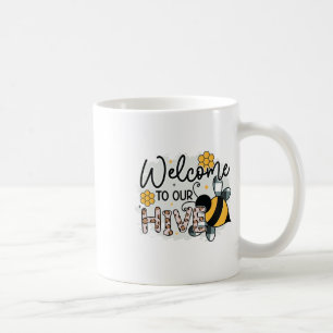 Taza De Café Bienvenido a nuestro jardín de colmena Floristería