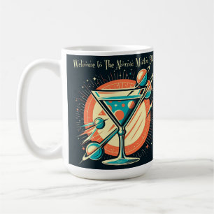 Taza De Café Bienvenido al Atomic Martini Club Space Age