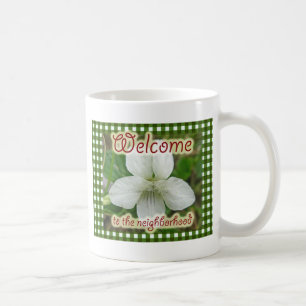 Taza De Café Bienvenido al barrio White Violet