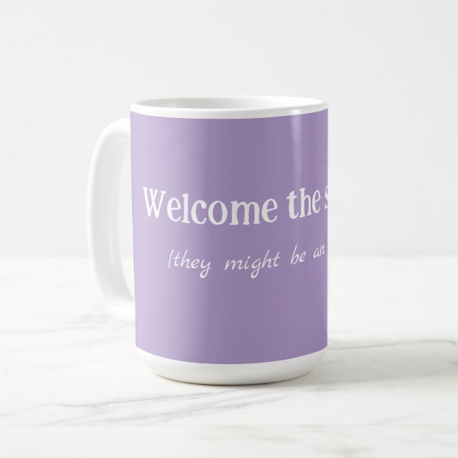 Taza De Café Bienvenido al extraño (Anverso izquierdo)
