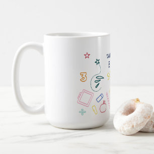 Taza De Café Bienvenido De Nuevo A La Escuela