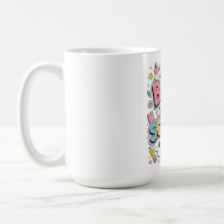 Taza De Café Bienvenido de nuevo al anillo de tipografía pastel