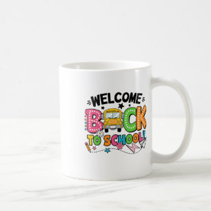 Taza De Café Bienvenido de nuevo al autobús escolar del primer