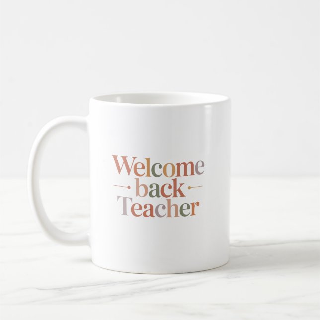 Taza De Café Bienvenido de nuevo profesor (Izquierda)