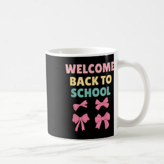 Taza De Café Bienvenido De Vuelta A La Escuela 2026 Coquette Bo