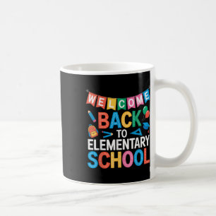 Taza De Café Bienvenido de vuelta Escuela Primaria Divertido Vu