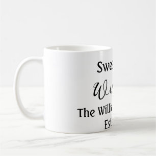 Taza De Café Bienvenido dulce hogar agregar nombre de familia a