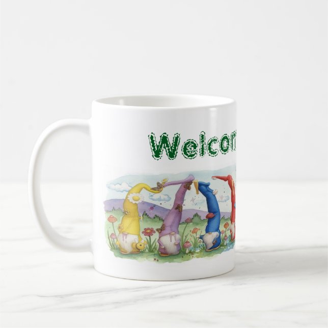 Taza De Café Bienvenido Gnomo (Izquierda)