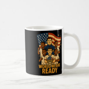 Taza De Café Bienvenido Mundo Estamos Listos Para Fútbol 2026 