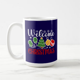 Taza De Café Bienvenido Navidad