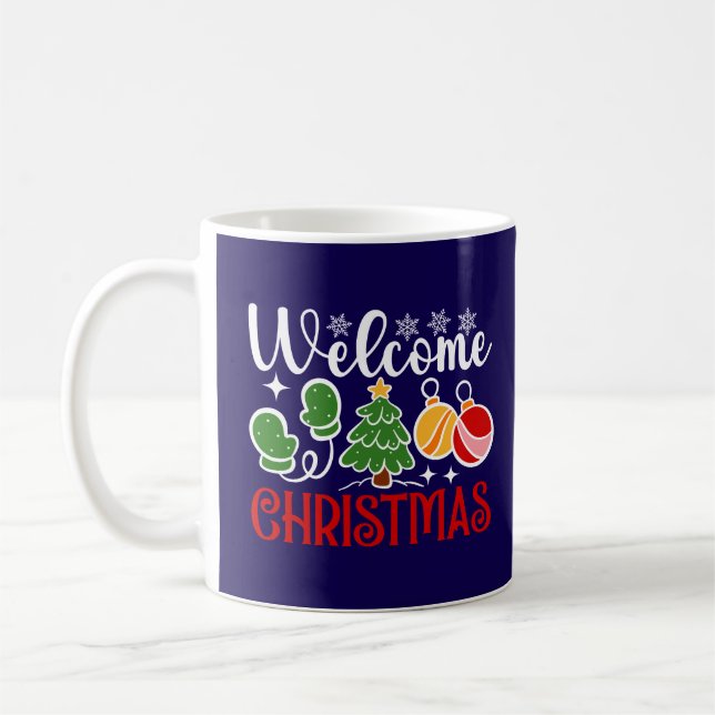 Taza De Café Bienvenido Navidad-63758 (Izquierda)