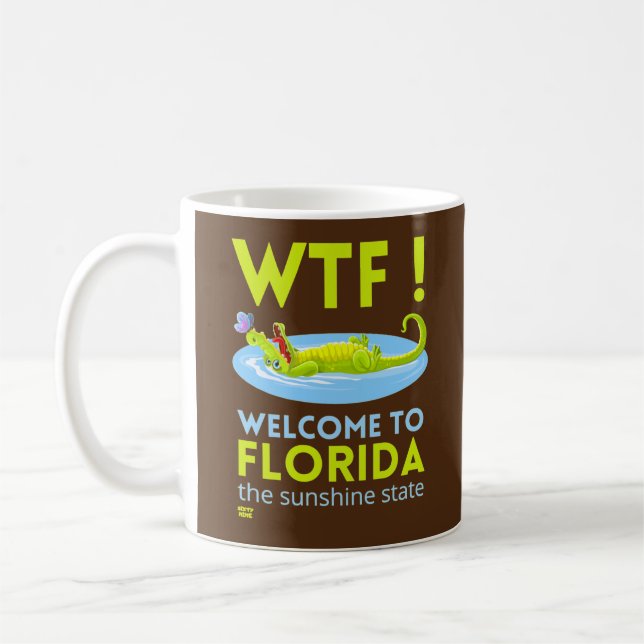 Taza De Café "BIENVENIDOS A FLORIDA" gracioso     (Izquierda)
