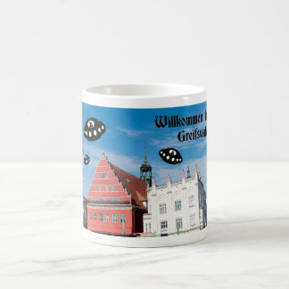 Taza De Café Bienvenidos a Greifswald.   Visita extraterrestre