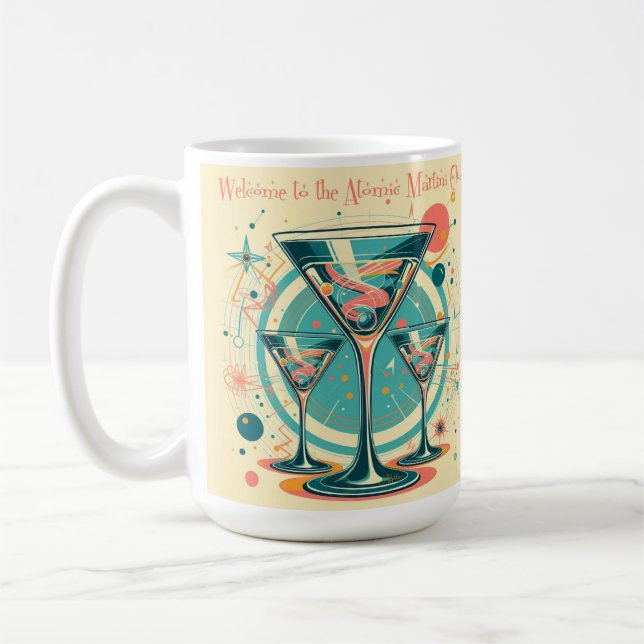 Taza De Café Bienvenidos A La Triple Obra Atómica Martini Club (Izquierda)