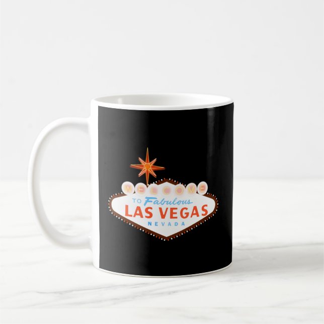 Taza De Café Bienvenidos A Las Fabulosas Vegas Nevada (Izquierda)