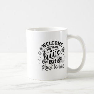 Taza De Café Bienvenidos A Nuestra Divertida Abeja Primavera Pa