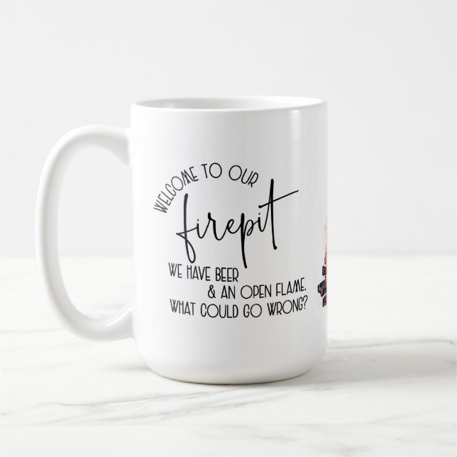Taza De Café Bienvenidos a nuestra Firepit (Izquierda)