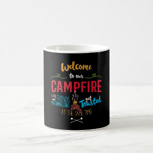 Taza De Café Bienvenidos A Nuestra Fogata