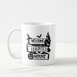 Taza De Café Bienvenidos A Nuestro Atrapado Mug De Tipografía D